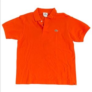 Lacoste Medium Size 4 Orange Polo